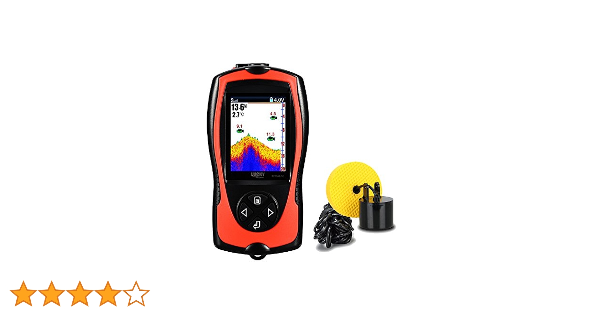 Amazon.co.jp: LUCKYLAKER 魚群探知機 ポータブル 魚探 バス